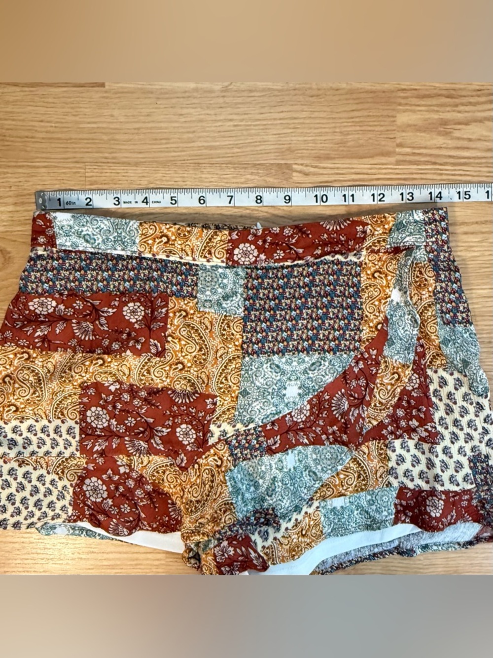 Altar’d State Patchwork Boho Skorts Women’s Size Small Festival Cottagecore - Picture 5 of 7